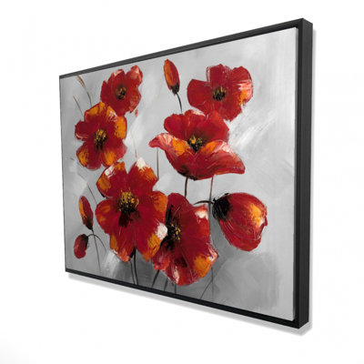 Anemone Flowers Print On Canvas