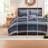 Premium Bedding Sets, Microfiber King Quilt, Modern Striped Home Comfort
