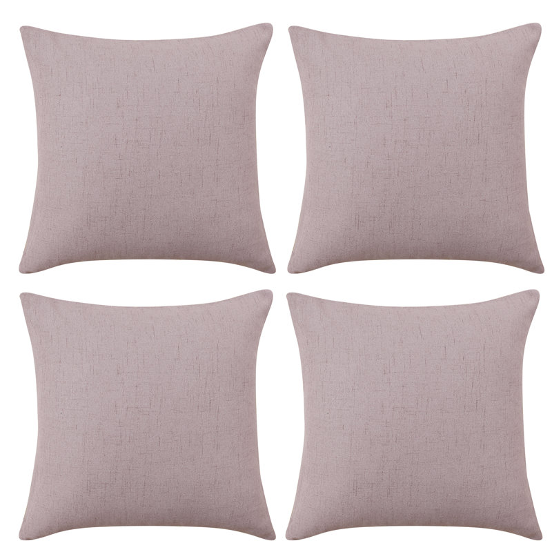 Reversible Pillow Cover, Light Salmon, 26" x 26"