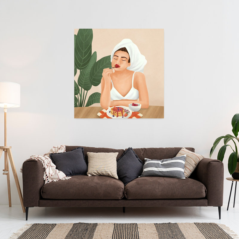 Cozy Breakfast Routine by Flow Line - Wrapped Canvas Print, 91.44 cm H x 91.44 cm W
