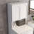 Modern Washing Machine Cabinet, White, 27.6 x 36.2 x 28.7 inches | 100% Melamine Coated Particle Board, Thickness: 0.7 inches | Wall-Mountable, 24 lbs Total Capacity, Stylish Storage Solution for Laundry Room-1956563356