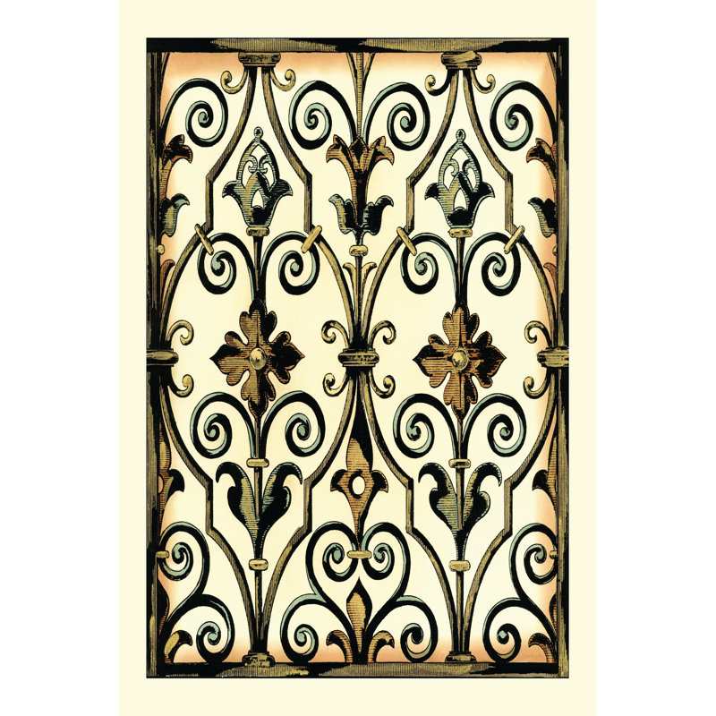 Ironwork (N) I - Wrapped Canvas Painting, 91cm H x 61cm W x 3.8cm D