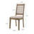 Brown Washed5-Piece Rectangular Dining Set