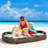 Outsunny Plastic Round Sandbox with Cover-92915178