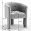 Fauteuil en velours-1836591678