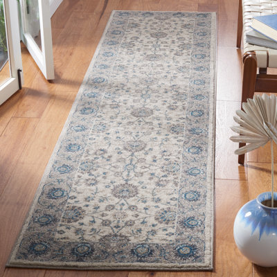 Eileen Oriental Ivory/Blue Area Rug