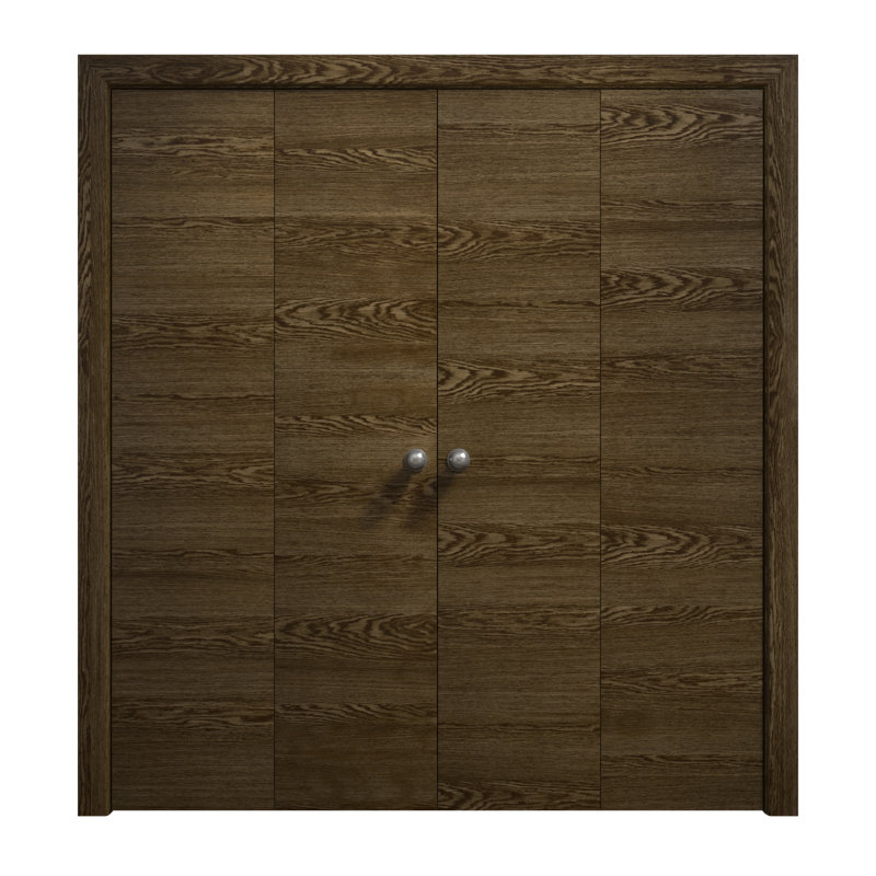 Portes coulissantes doubles pliantes | Ego 5000 | Ensemble de quincaillerie pour moulures robustes | Portes de garde-robe de chambre en bois massif