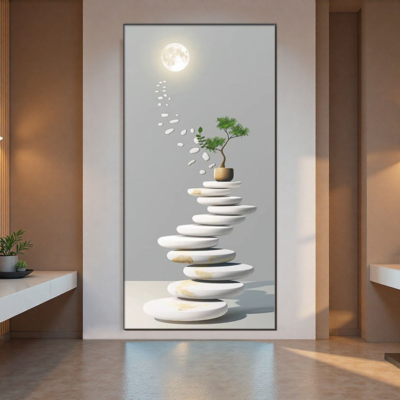 Meuble-lavabo mural moderne en céramique cristal à l'entrée