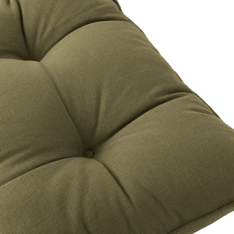 Slub Cotton 2 Pack Seat Pads, Green