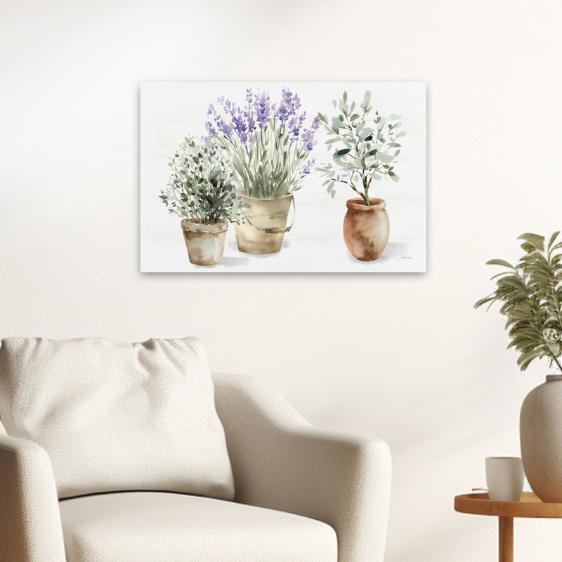 Maison de campagne moderne et jardin nature morte, H 24 po x l 16 po