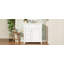 Meuble-lavabo français 30 po avec lavabo en céramique et boutons rétro Riku-123512833