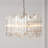 Ryder Chandelier Round Multi-Faceted Glass Dining Room