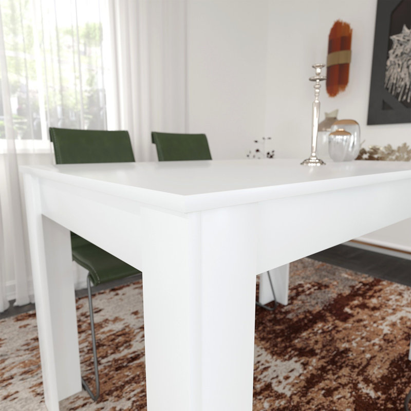Haerr Dining Table, White