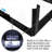 3X Magnifying Glass 4 LED Lighted Magnifier with Light and Foldable Stand for Hands Free Reading