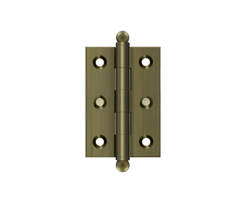 10'' x 10'' Solid Brass Traditional Hinge, Unlacquered Brass, 2.5" H x 2" W