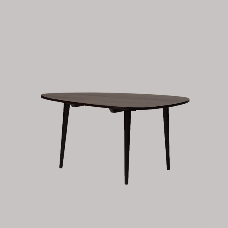 Table basse à 3 pieds Iyland, Teck, H 16 po x L 34 po x l 34 po