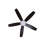 Curves 52 inch Low Profile Hugger Brushed Nickel Ceiling Fan with Teak Finish Motor Housing, LED Light and Remote Control