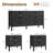 3 Piece Bedroom Set, 6 Drawer Dresser And Nightstand Set Of 2-1635662736