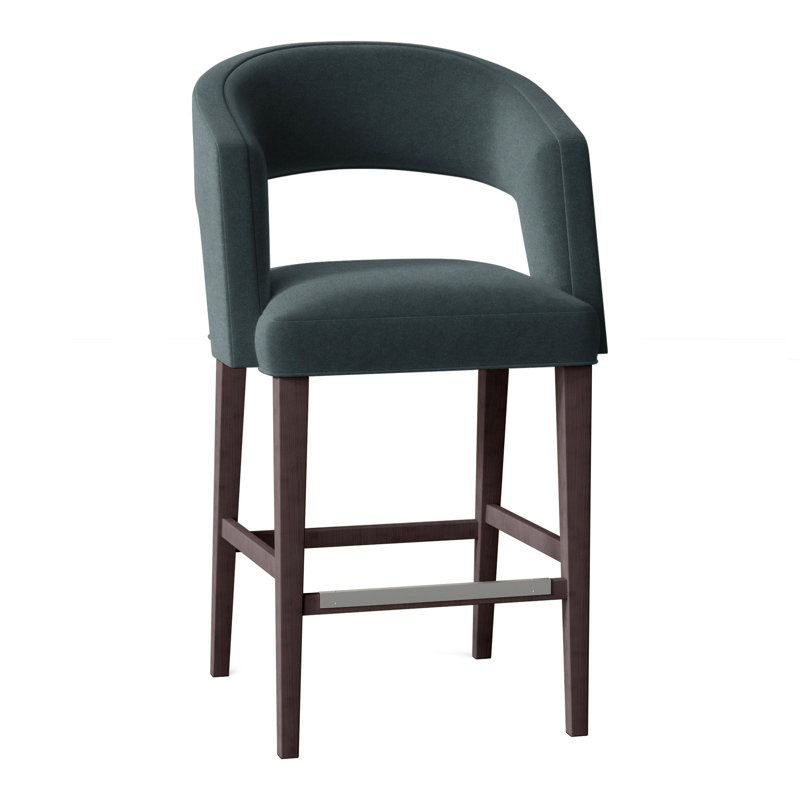 Bryant Upholstered Stool with Solid Wood Frame, Hazelnut (8794 17), Montego Bay