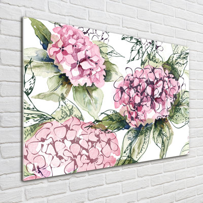 Hydrangea - No Frame Print on Glass