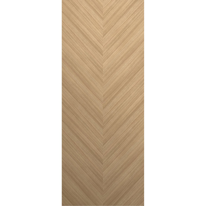 Panneau de porte à dalle | Ego 5005 | Portes en placage de bois | Pochette coulissante à poche, 24 po x 80 po, Chêne naturel