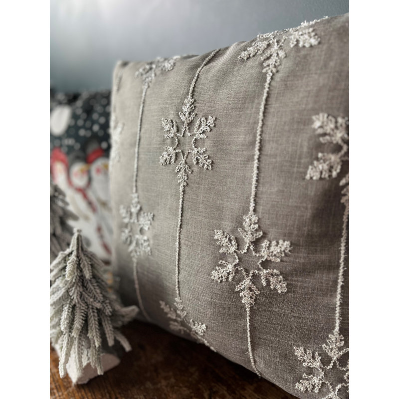 Amoreta Single Grey Square Cushion With Filling