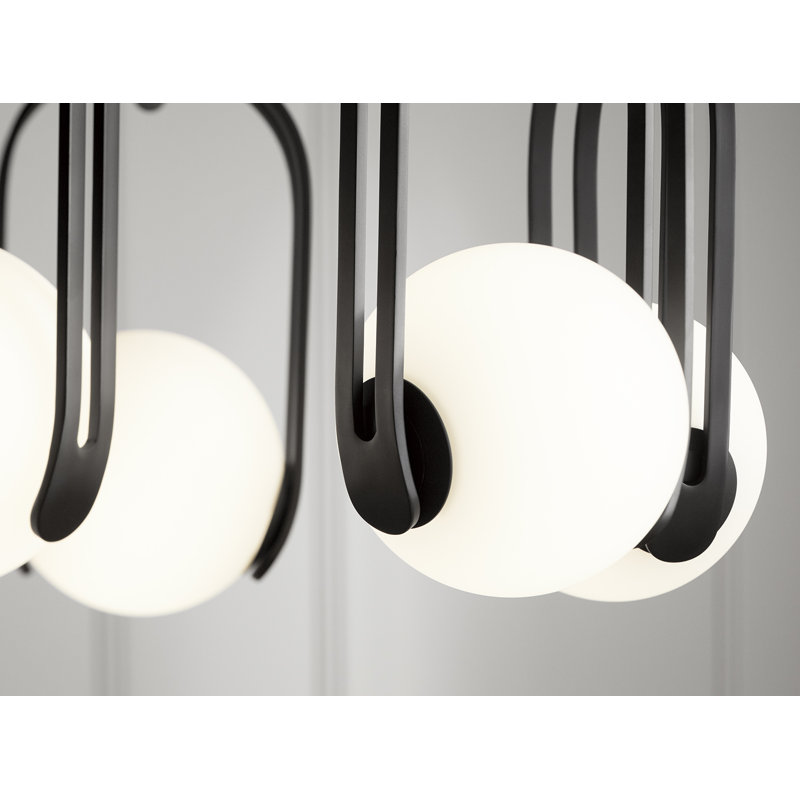 Kraga™ Five-Light Chandelier, Matte Black