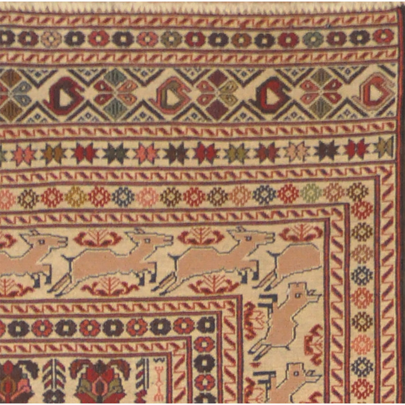 Tapis en laine noué à la main afghane Soumak
