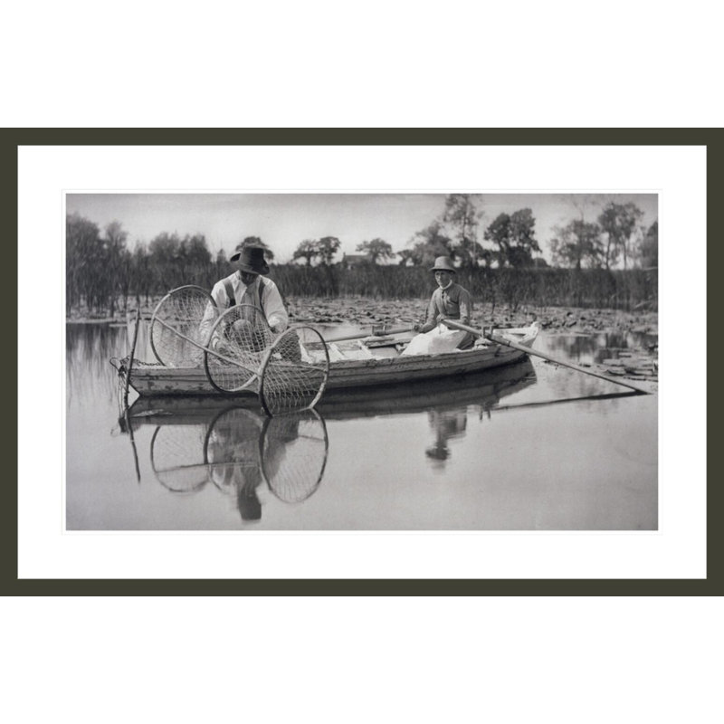 «Réglage de l'arc-filet» par Peter Henry Emerson, impression giclée encadrée, H 26,85 po x l 41,5 po