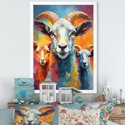 Popart Sheep Ewes II, reproduction d'art sur toile