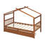 Lit simple en bois avec tiroirs, noyer-1012408813