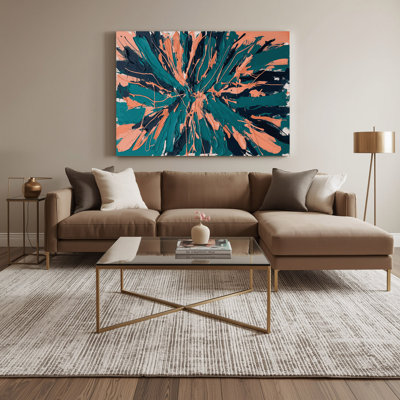 «Neo Expressionism 58», art mural sur toile bleue
