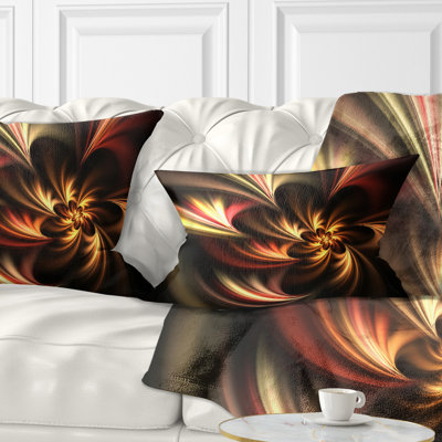 Coussin lombaire floral à fleur brillante
