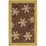 Fedya Modern Handmade Tufted Wool Wheat/Brick Area Rug