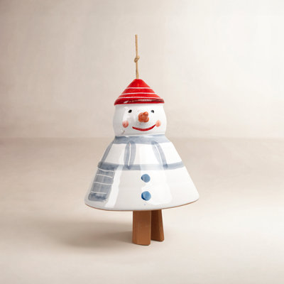 Snowman Bell Garden Accent