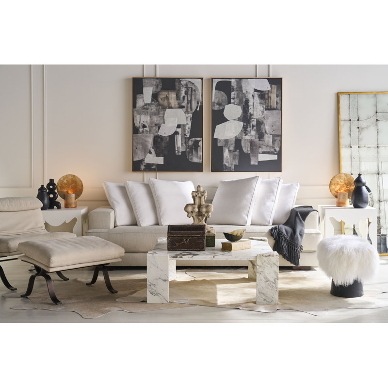 Tara Shaw Marble Square Cocktail Table