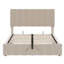 Lit plateforme double tapissier