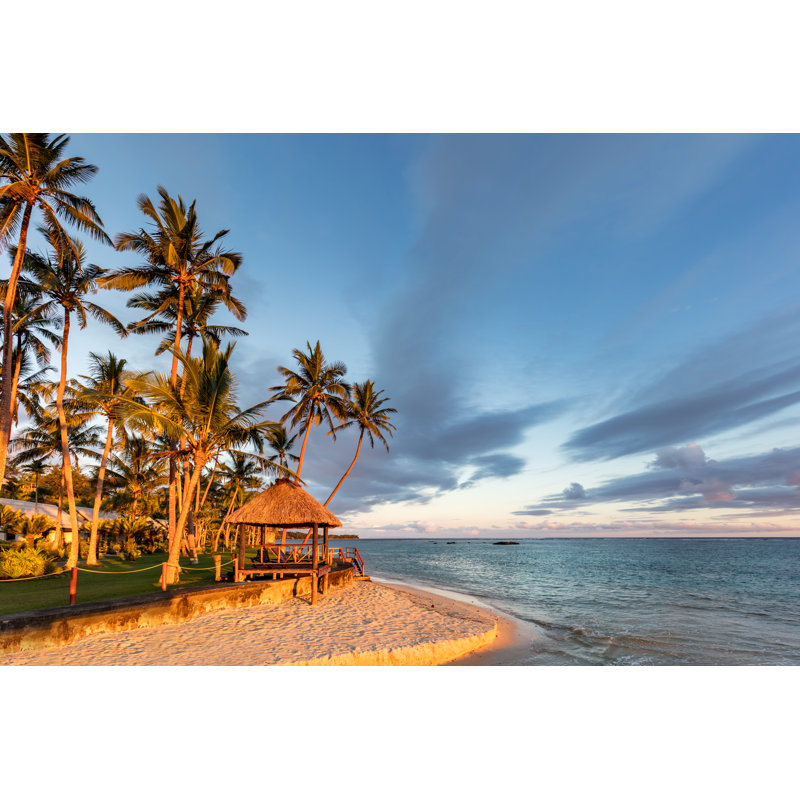 Fiji Island Beach Hut - Wrapped Canvas Print, 51cm H x 76cm W