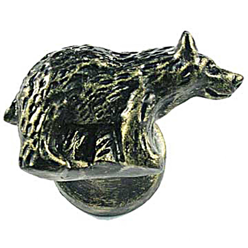 Poignée Wildlife, Bronze noir, Orienté vers le côté droit