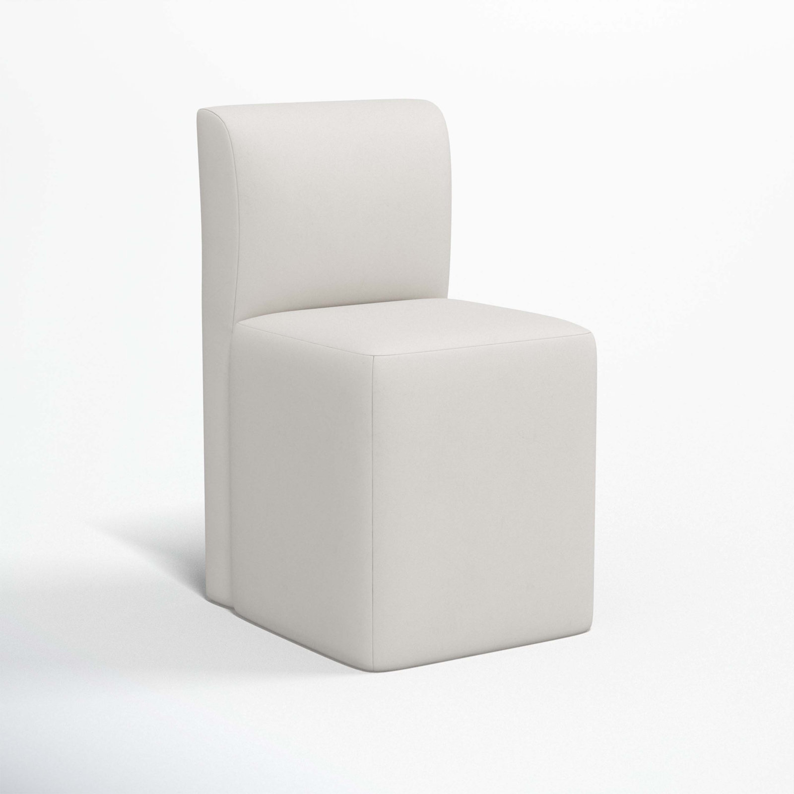 Mendy Linen Parsons Dining Chair, Bella Light Gray Performance Velvet
