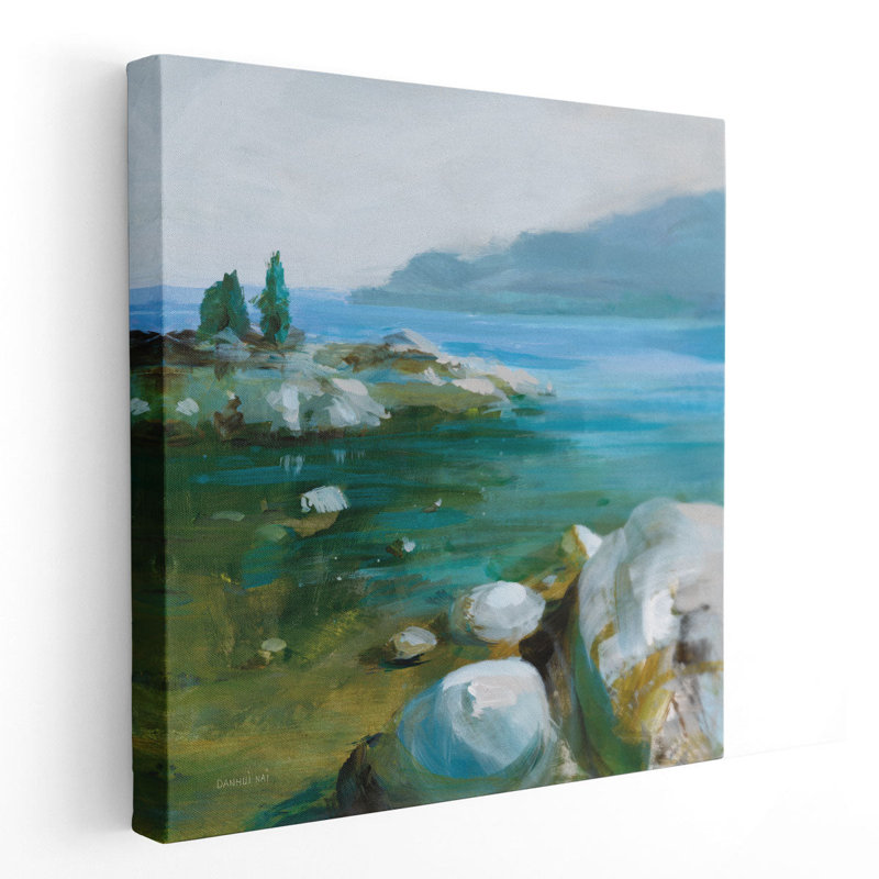 Western Lake I - reproduction d'art sur toile, H 30 po x l 30 po