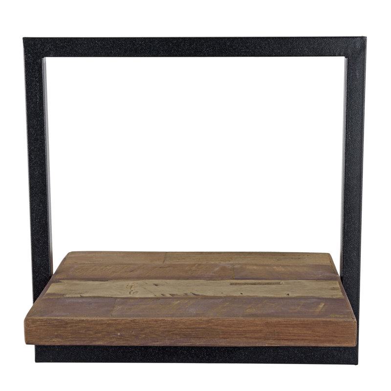 Mccombs Teak Solid Wood Floating Shelf, 35cm H x 35cm W x 25.3cm D