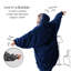 Couverture surdimensionnée unisexe Nestl - couverture réversible à capuche - couverture géante-68998959