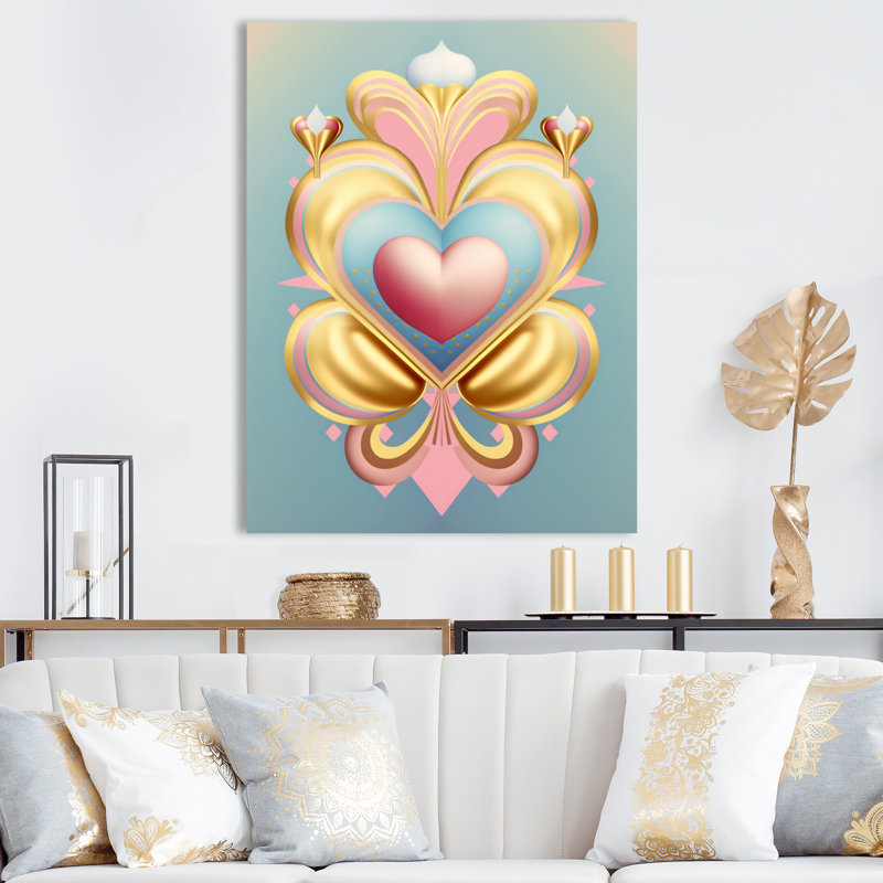 Abstract Wall Decor on Metal, 32" H x 16" W x 1" D