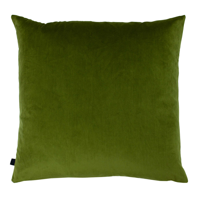 Square Cushion, Sage/Olive, Feathers
