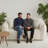 Modern Compressed Bean Bag Sofa No Assembly Required 2-seat Loveseat Sofa-1199857527