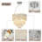 Crystal & Glass 4-Light Pendant, Height-Adjustable 15.7-51.2", Sloped-Ceiling Ready-15616036-15616038