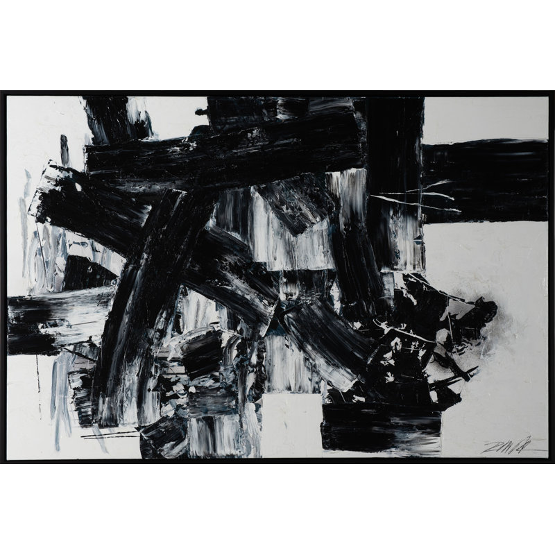 «Boldly Go» par Robert Robinson - peinture sur toile à cadre flottant