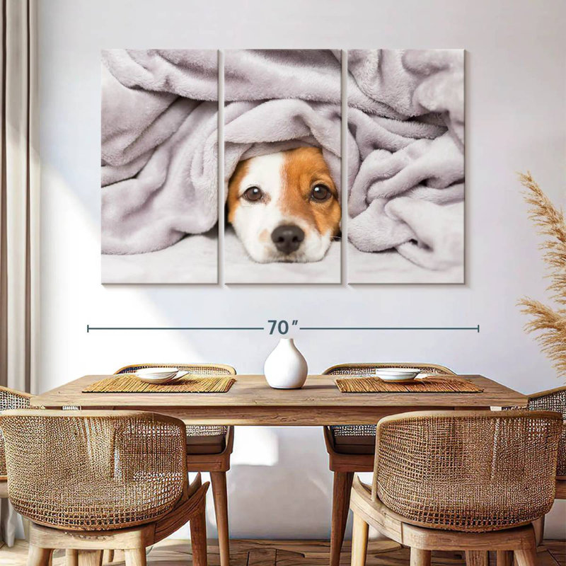 Brampt Blanket Bundled Dog, 24" H x 38" W