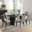 Ensemble de salle à manger rectangulaire à double piédestal avec table de salle à manger de style crème-1947038711-1947038668-1947038665